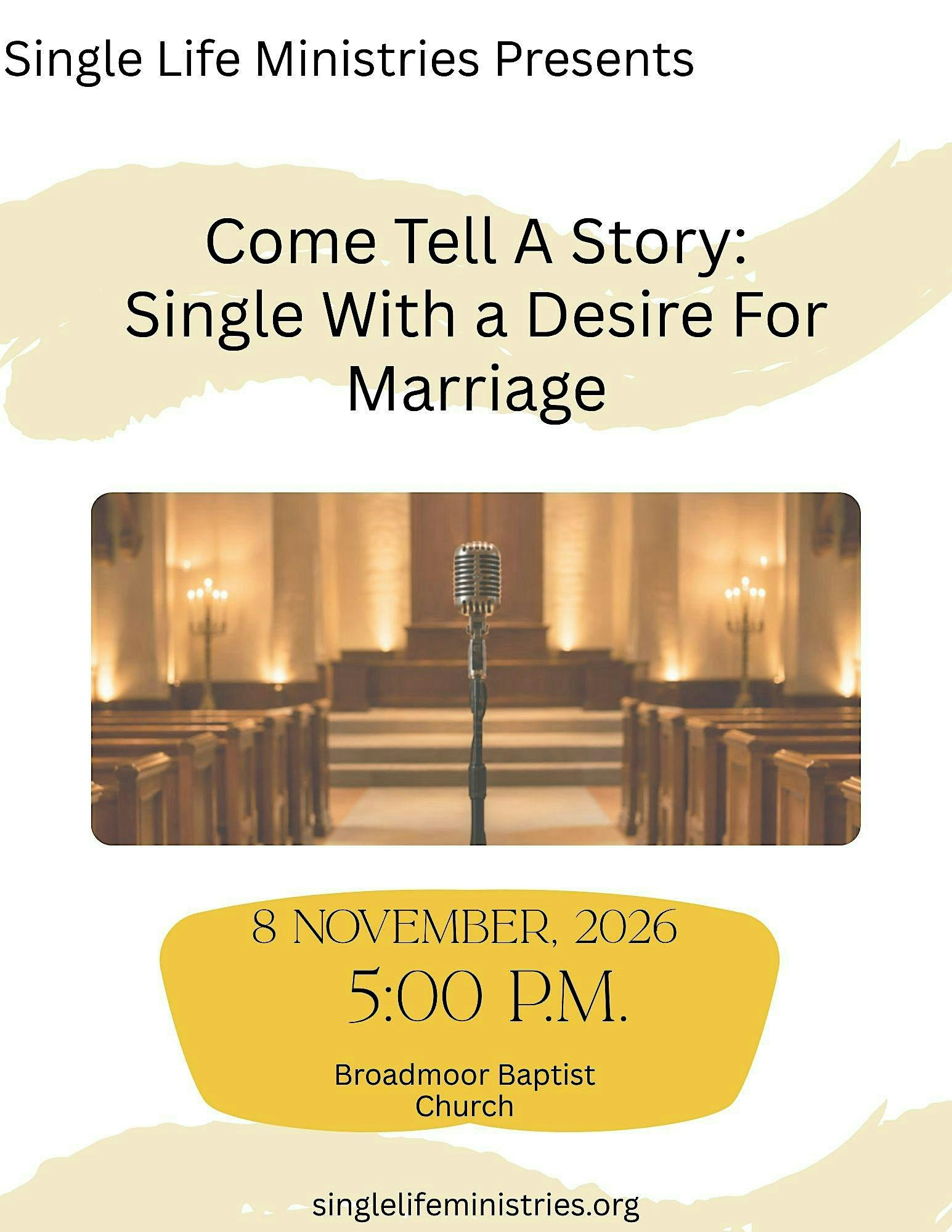 Single With a Desire For Marriage