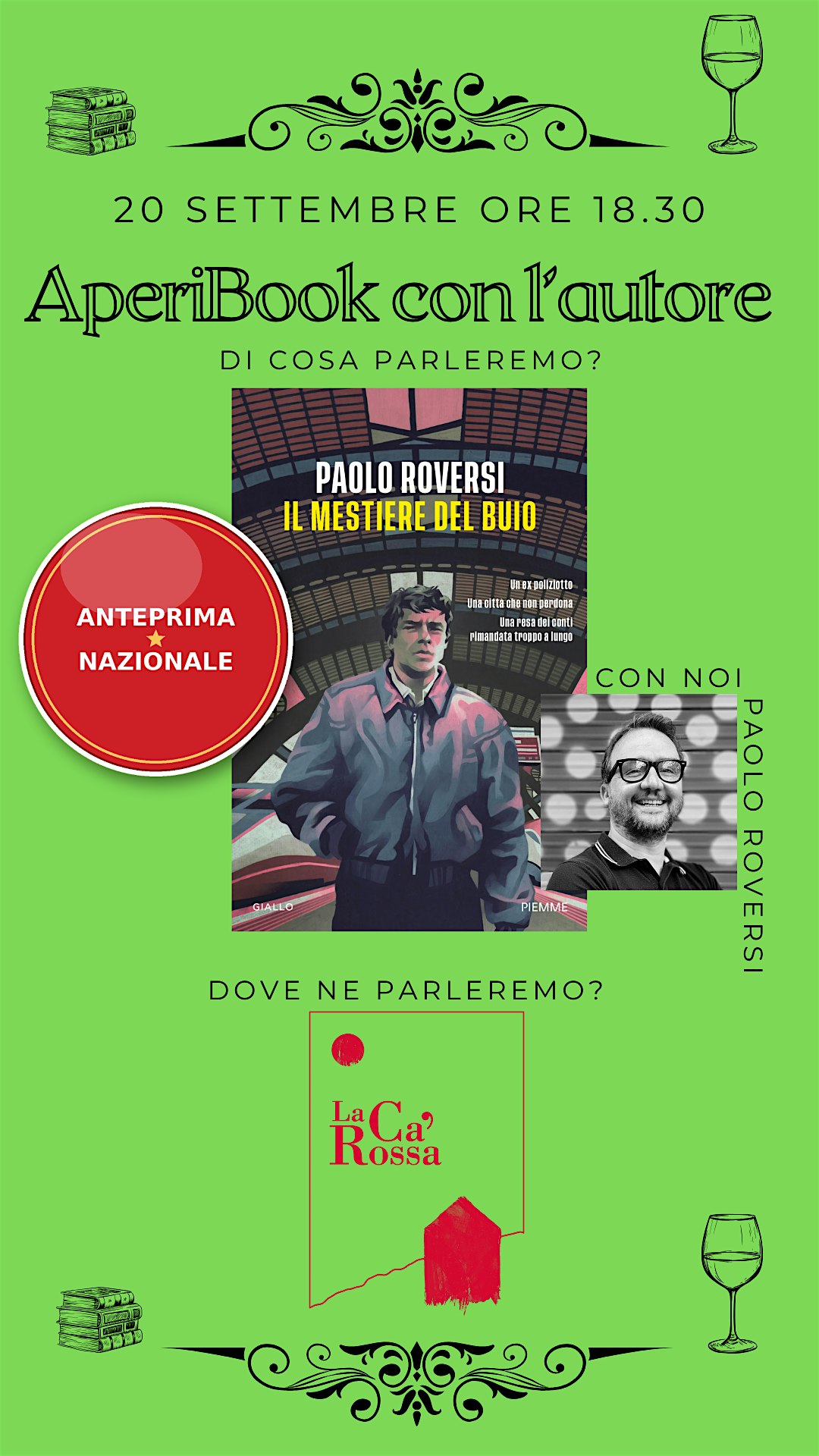 AperiBook "Il mestiere del buio"  con Paolo Roversi