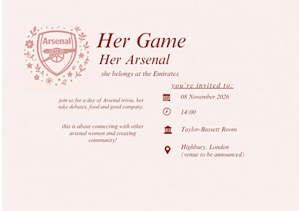 Her Game Her Arsenal