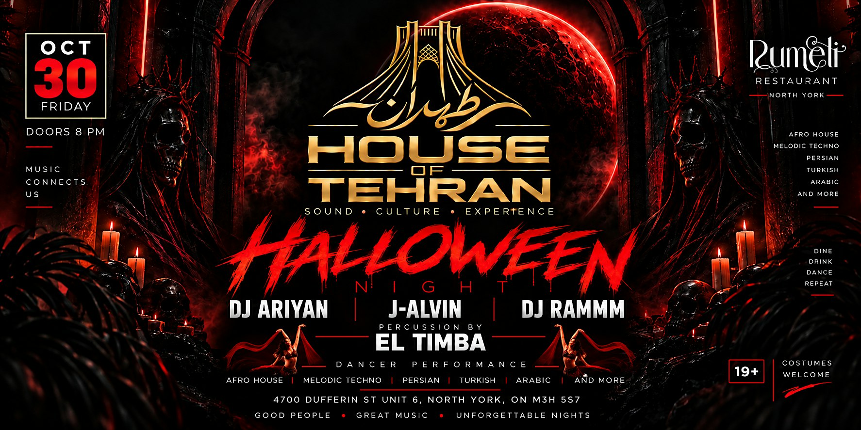 HOUSE OF TEHRAN – HALLOWEEN NIGHT