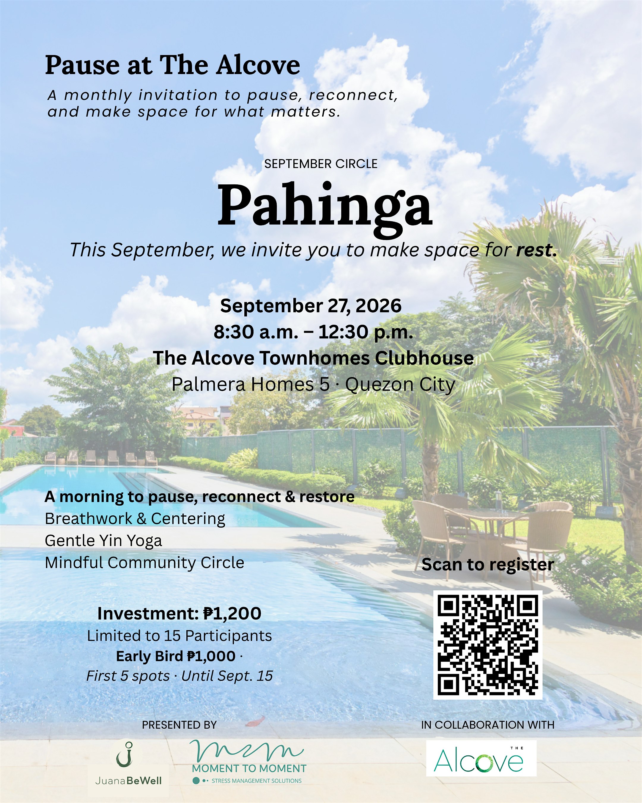 Pahinga Pause at The Alcove