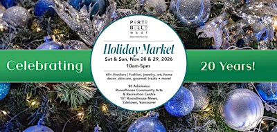 Portobello West Holiday Market 2026 (Sat + Sun, Nov 28 + 29).