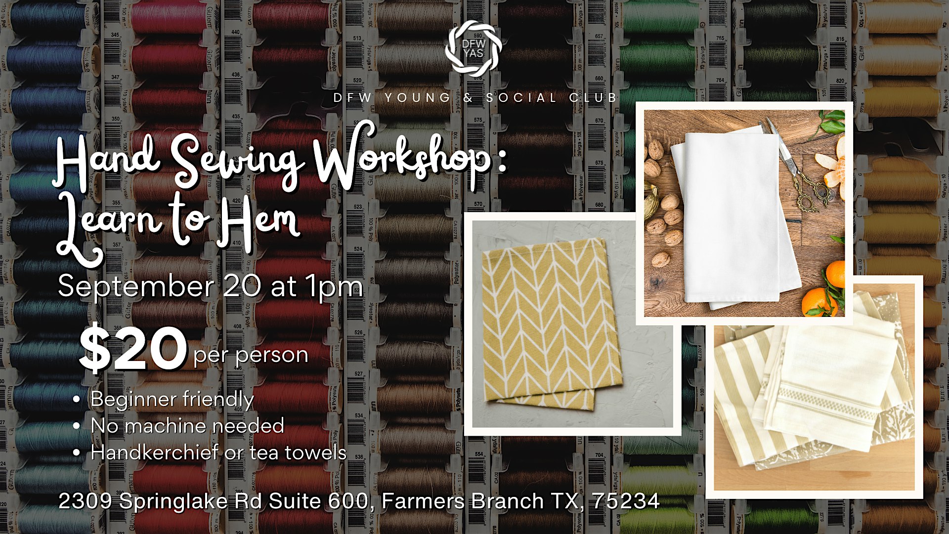 Hand Sewing Workshop: Learn to Hem