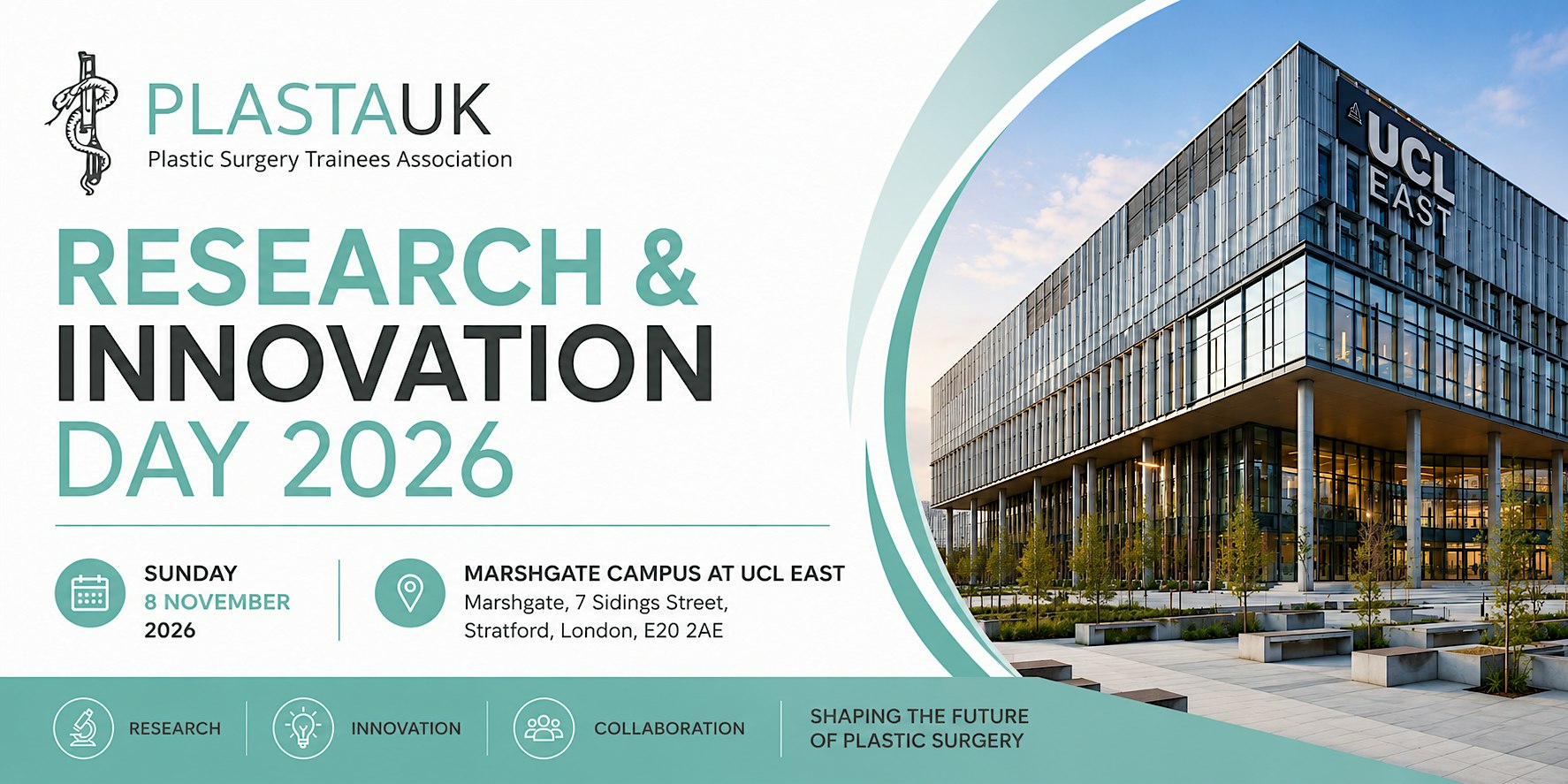 PLASTA Research & Innovation Day, Sunday 8th November 2026