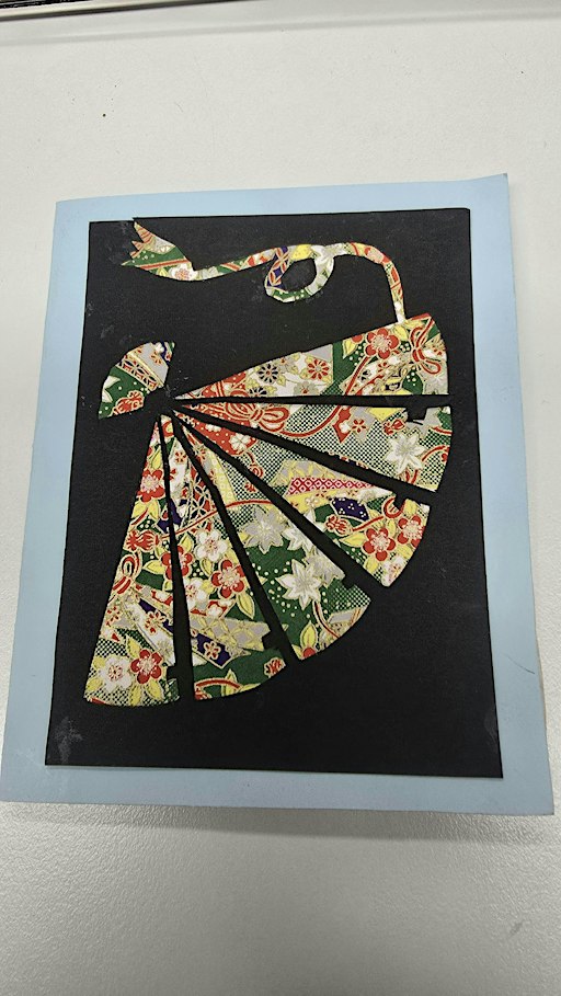 3D card making workshop – Japanese fan