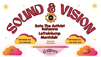 Sound & Vision- Artist Roundtable, Panel Discussion & Mixer