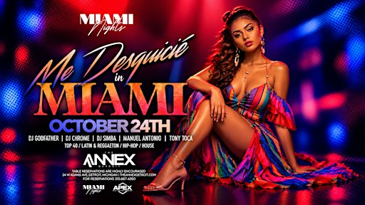 Miami Nights on Saturday, October 24 at The Annex!