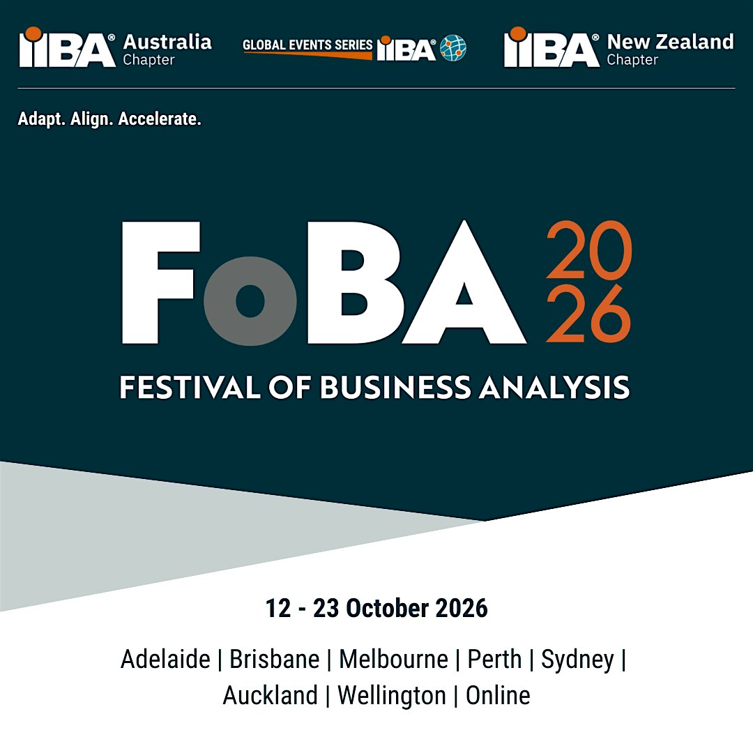 Auckland 2026 IIBA Skills Development Group Festival of Business Analysis