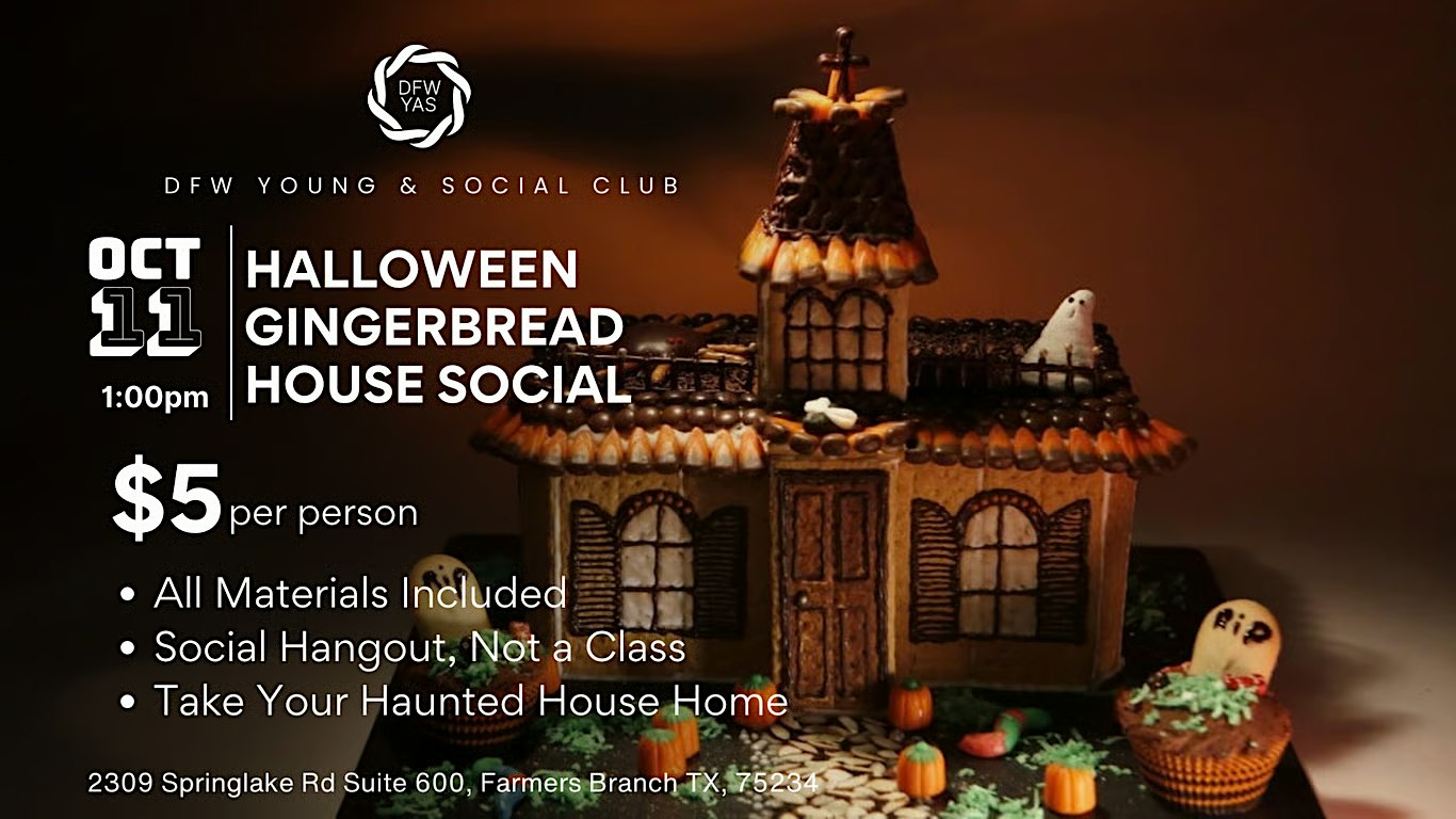 Halloween Gingerbread House Social