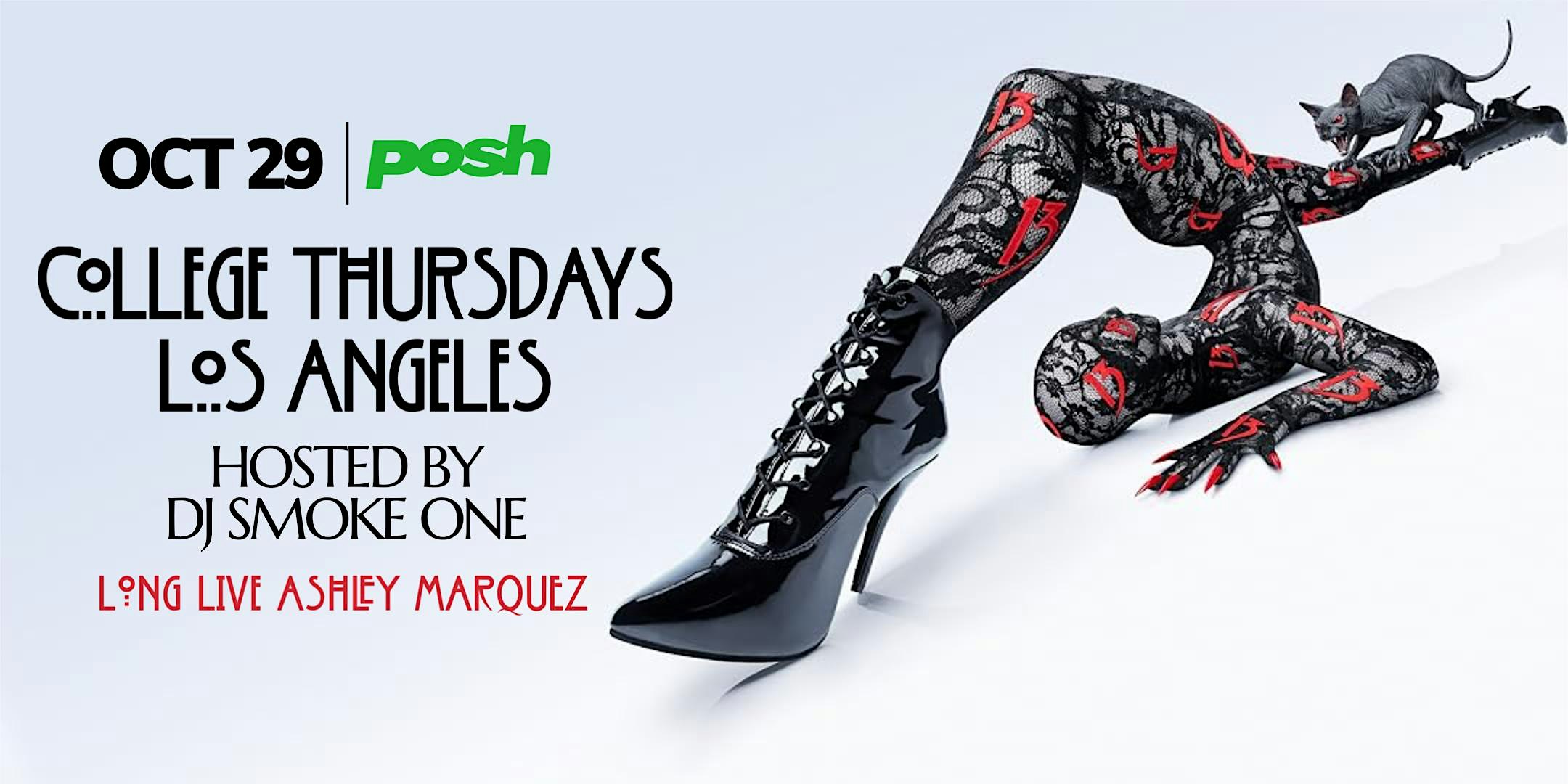 American Horror Story College Thursdays LA Halloween Host DJ SMOKE ONE