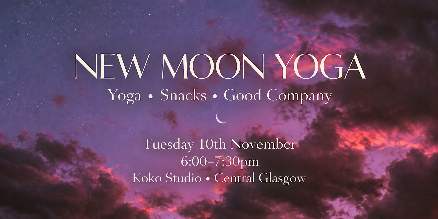 November New Moon Yoga + Snack Gathering
