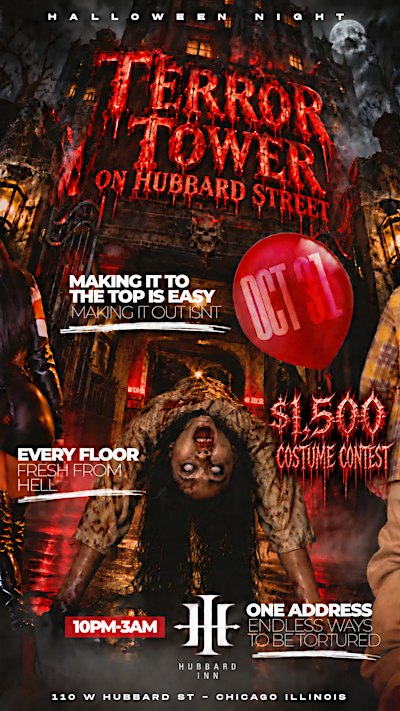 Terror Tower on Hubbard Street
