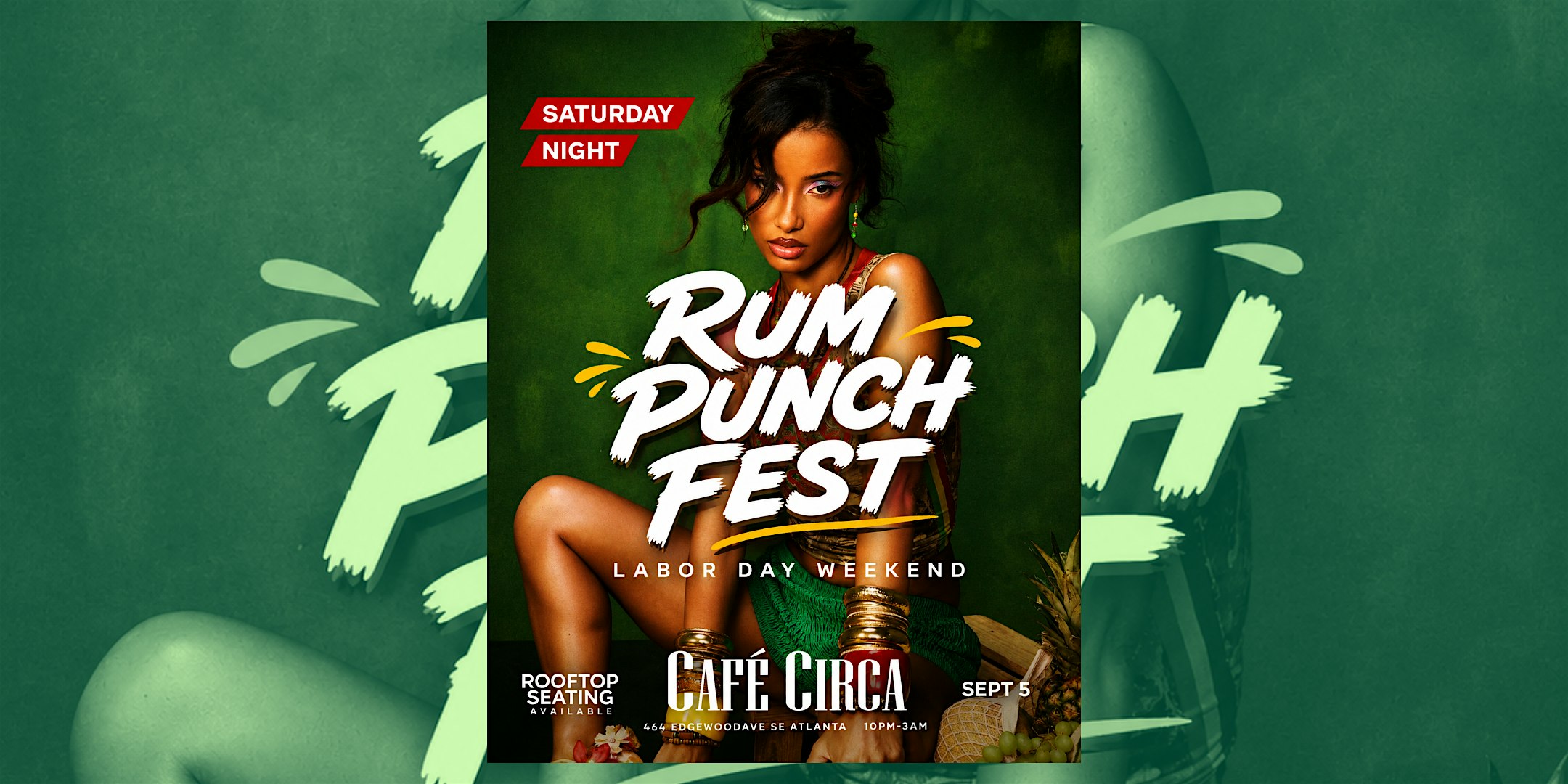RUM PUNCH FEST ROOFTOP PARTY| LABOR DAY WEEKEND | FREE DRINK TIL 11PM