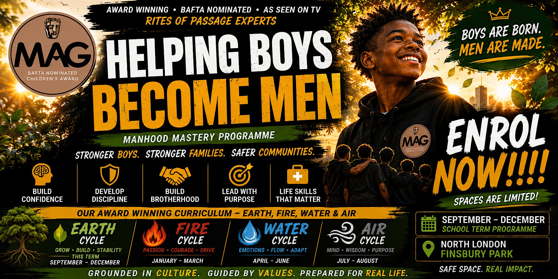 ENROL NOW | EARTH CYCLE 2026: Helping Boys Become Healthy Men