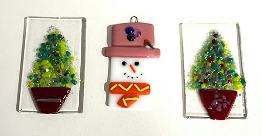 Fused Glass Christmas Decorations with Catherine Lowe
