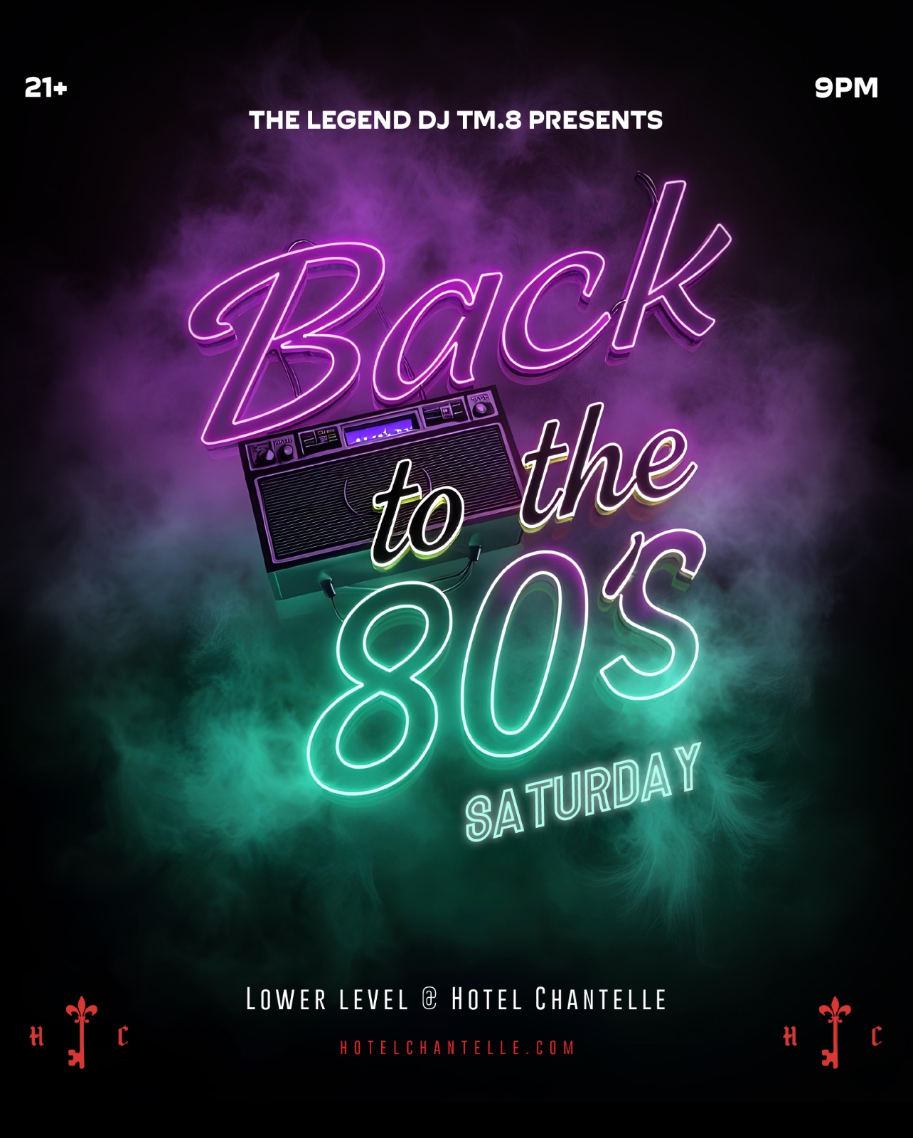 Back to The 80s Saturdays