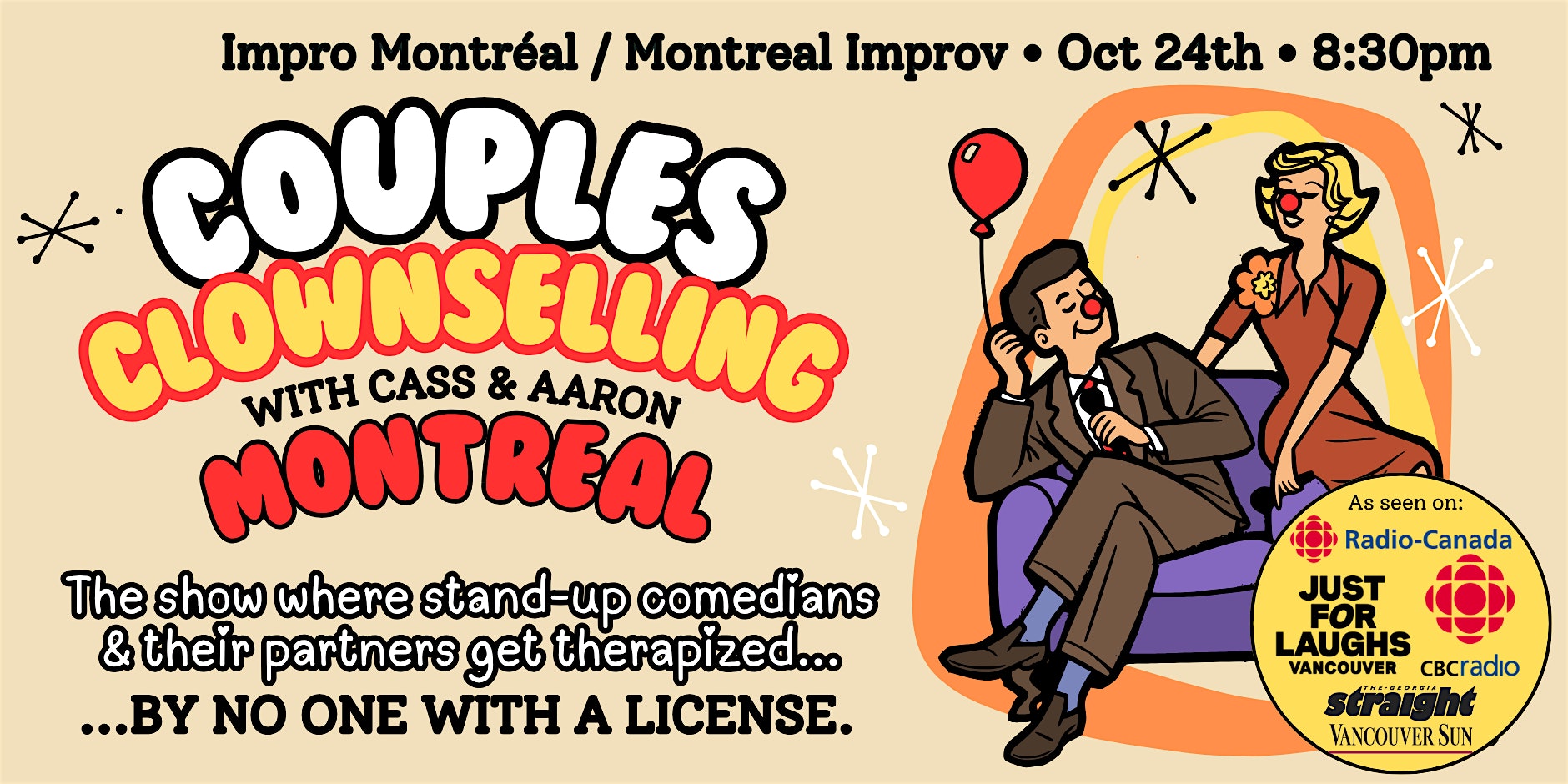 Couples Clownselling: Montréal