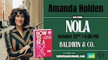 How To Be a Rich Old Lady! Author Talk with Amanda Holden.