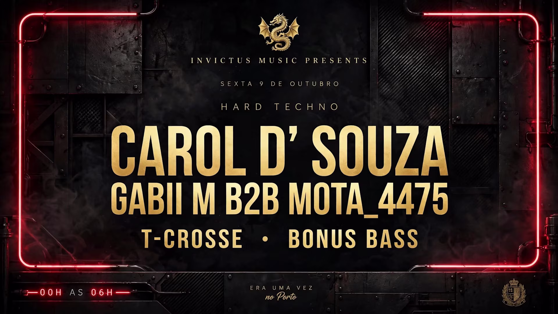 Carol D'souza — Invictus Night | Era Uma Vez No Porto