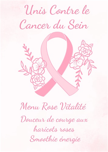 Menu Rose Vitalité - Atelier de cuisine 18 Oct
