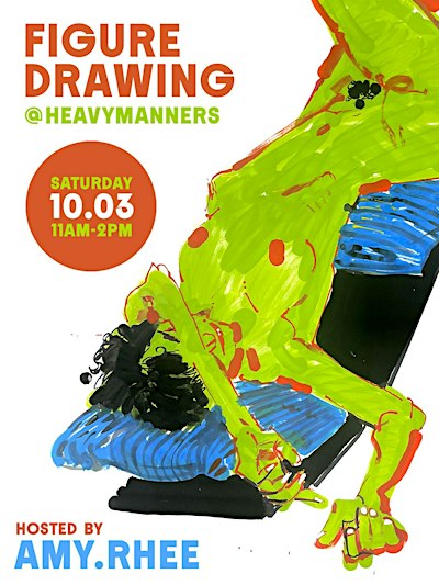 Figure Drawing at Heavy Manners hosted by Amy Rhee (10/3)