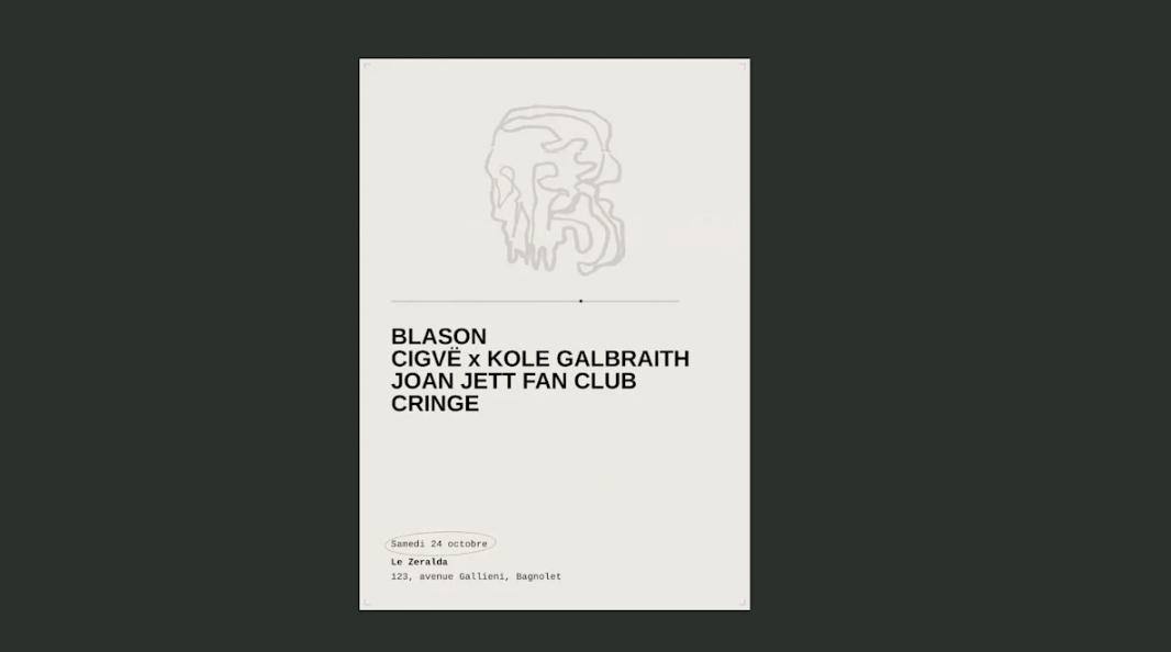 Blason + Cigvë X Kole Galbraith + Joan Jett Fanclub + Cringe