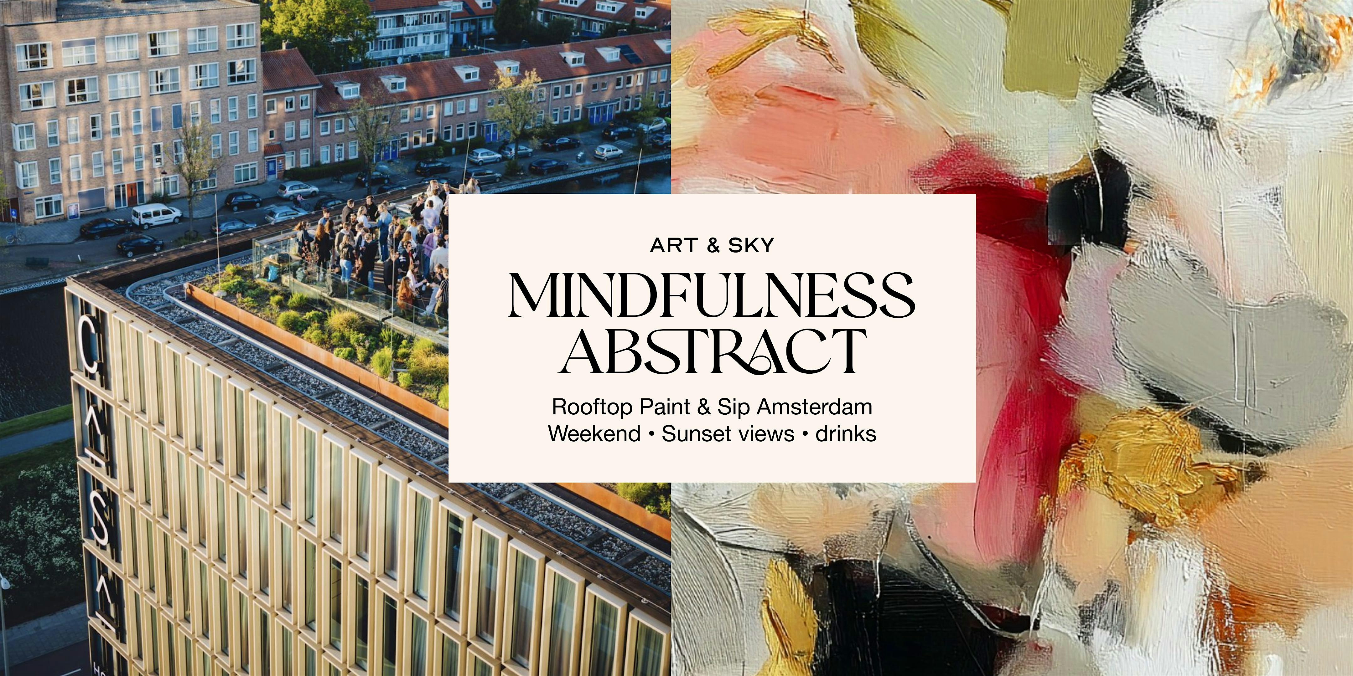 Sunday Rooftop Painting: 3h00 workshop "Mindfulness Abstract" GAPP