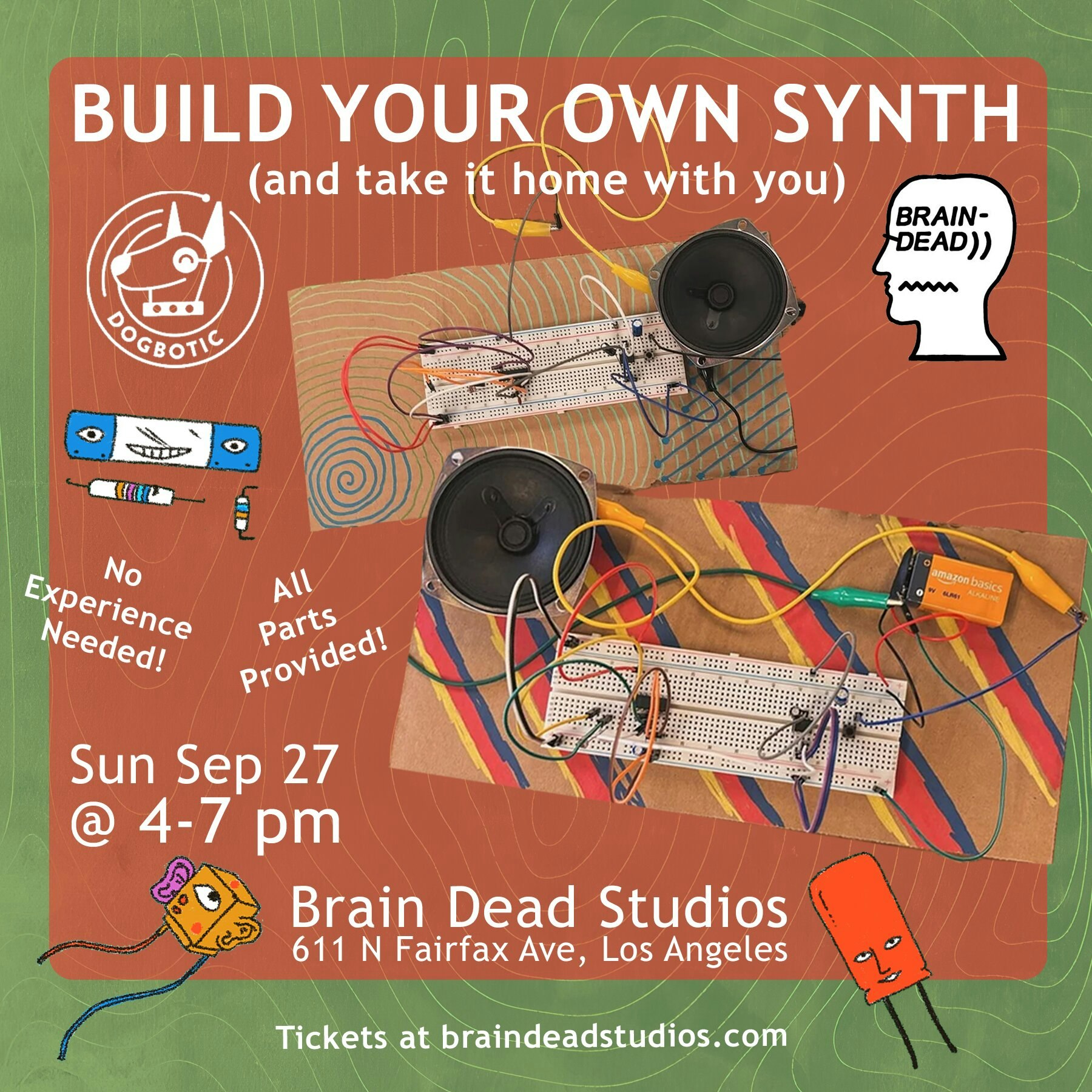 BUILD YOUR OWN SYNTH @ Brain Dead Studios