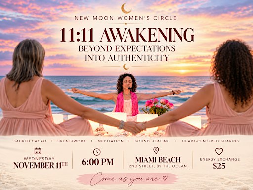 New Moon Women’s Circle:  11:11 Awakening