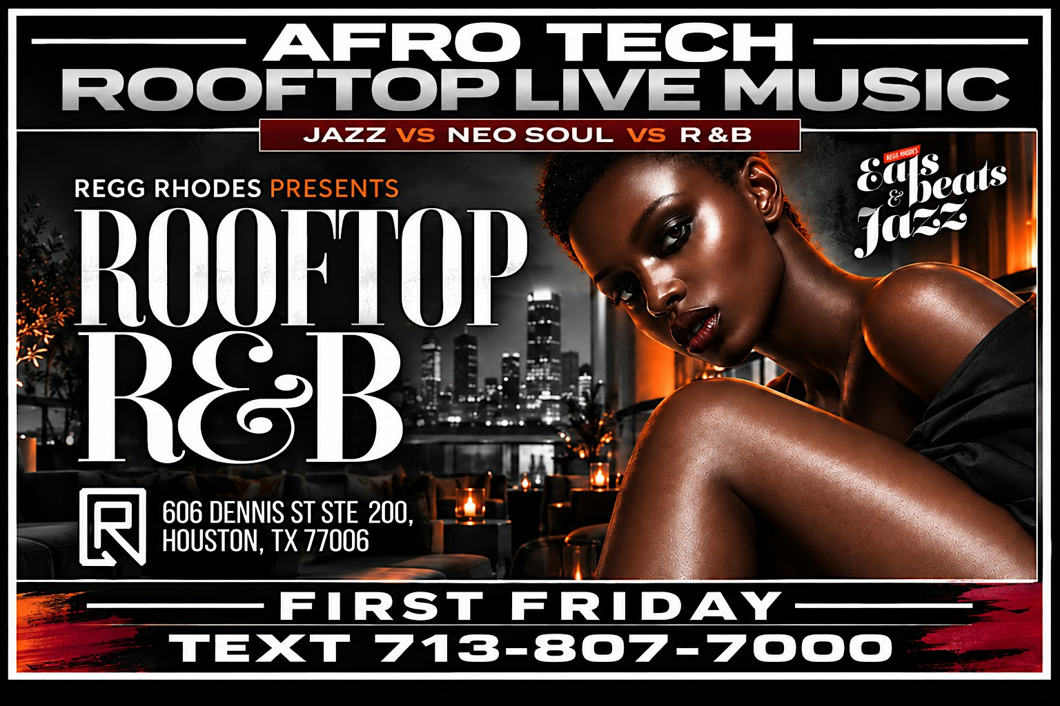 AFRO TECH LIVE MUSIC ROOFTOP NIGHT - FIRST FRIDAYS