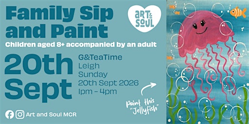 Family Sip and Paint Event at G&TeaTime, Leigh