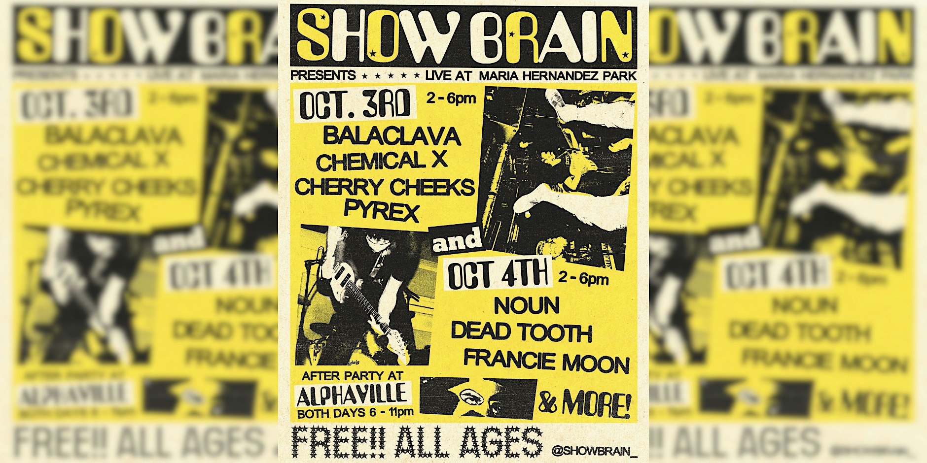 SHOW BRAIN PRESENTS: LIVE MUSIC AT MARIA HERNANDEZ PARK!
