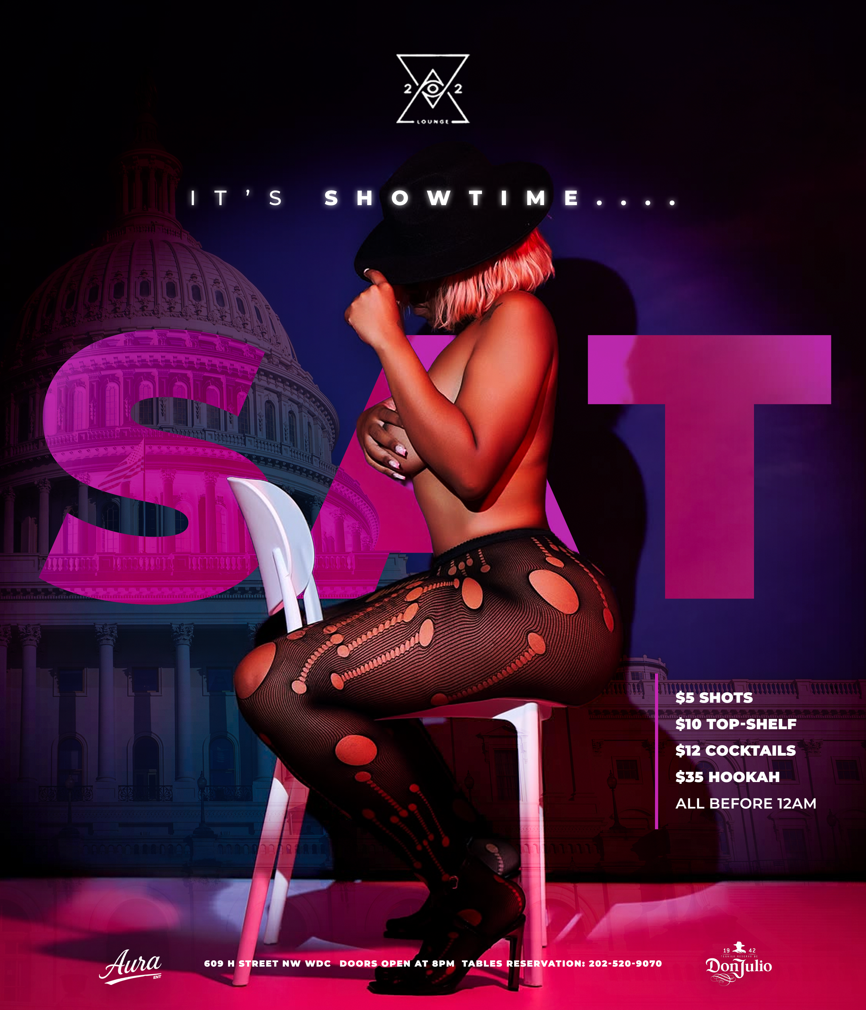 It's Showtime... Every Saturday at #202Saturdays - Everyone Free Til 12AM | Doors Open at 8PM