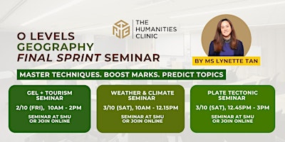 O-Level Geography Final Sprint Seminar