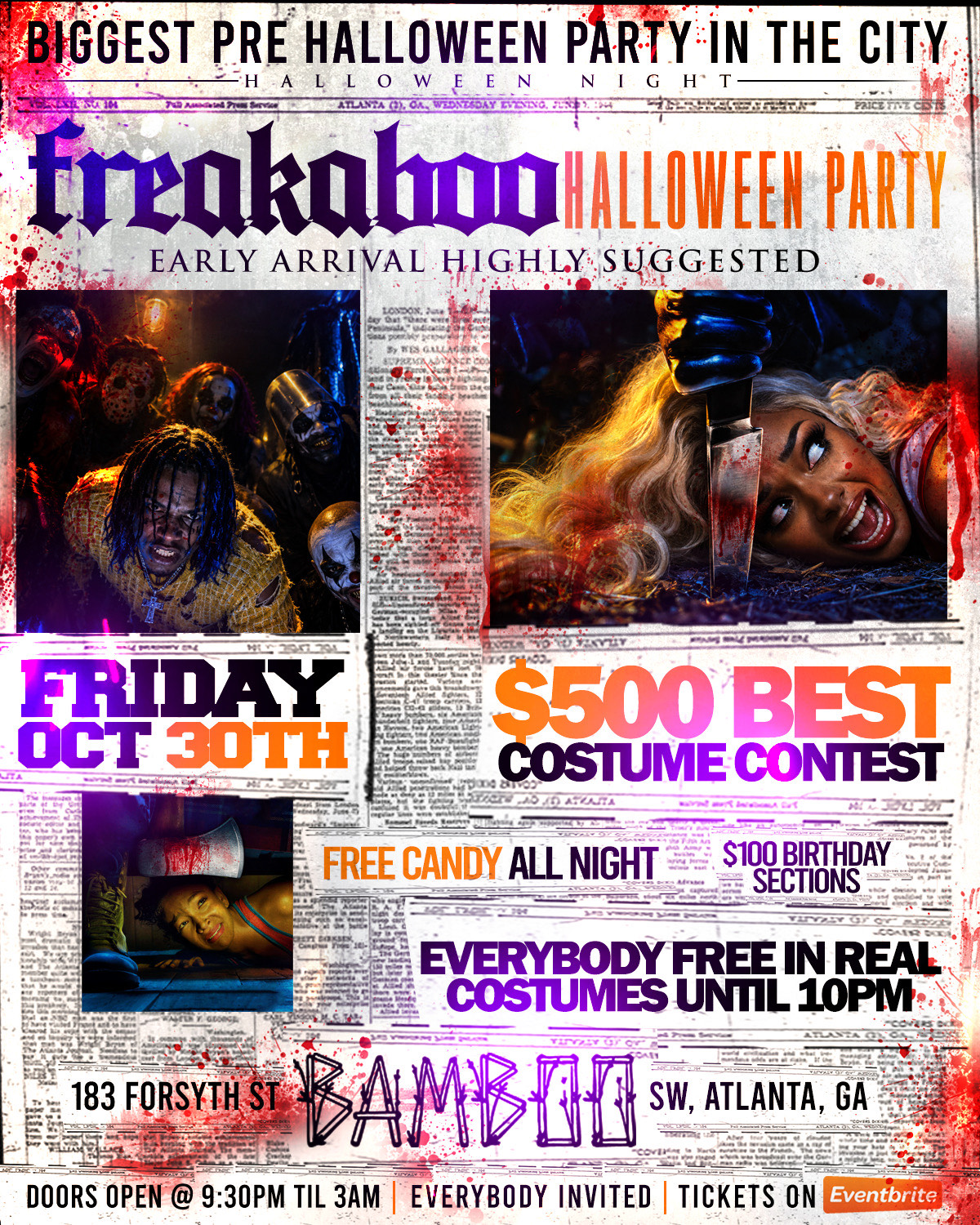 Freakaboo: BAMBOO HALLOWEEN PARTY
