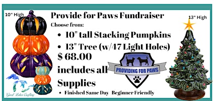 Garden City Providing for Paws Fundraiser Stacked Pumpkin or Tree @ SFM