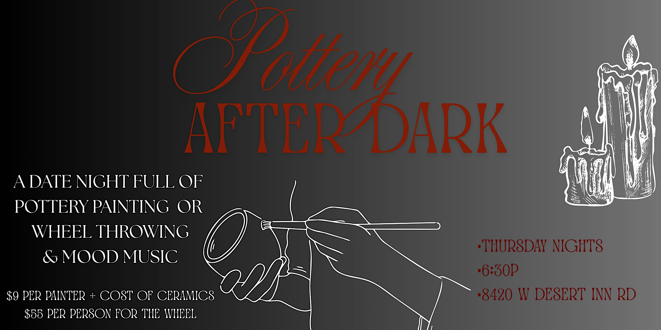 Pottery After Dark at The Pottery Shop (DI & Durango)
