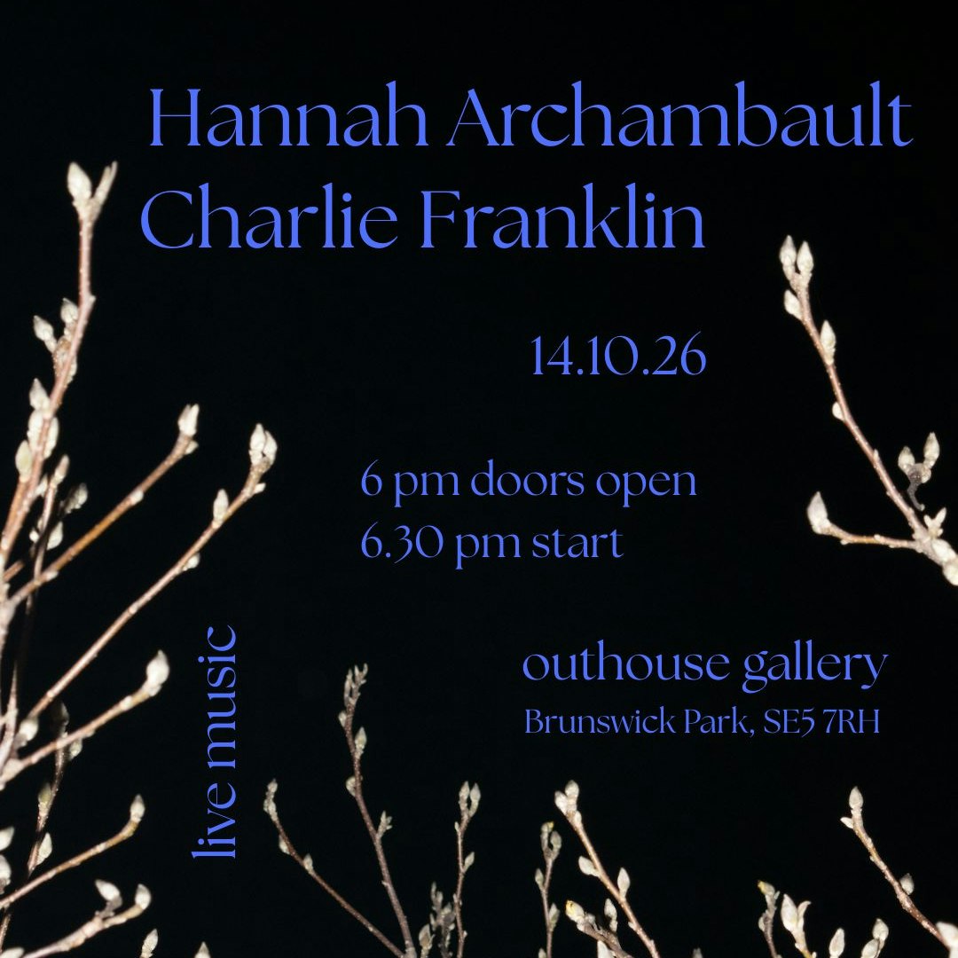 Intimate live music at the outhouse gallery