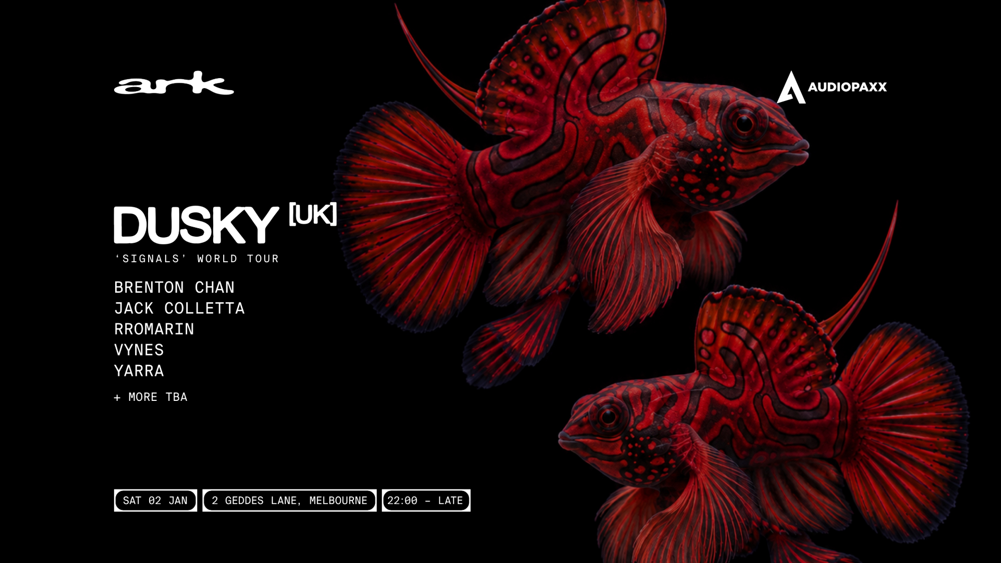 DUSKY (UK) 'Signals World Tour' - Melbourne