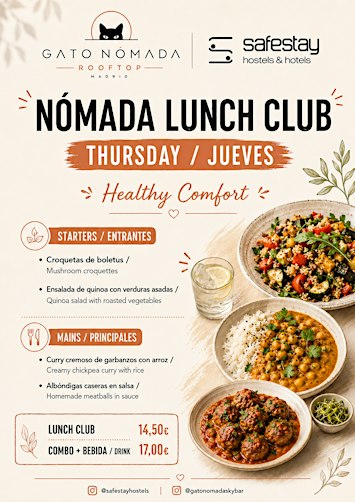 Healthy Comfort Thursday · Nómada Lunch Club Madrid