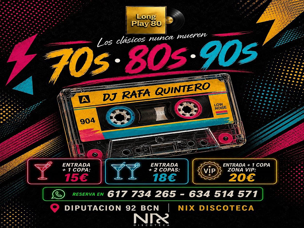 Tardeo Long Play 80 en NIX Barcelona
