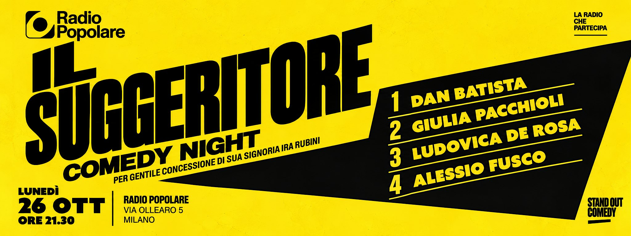 IL SUGGERITORE COMEDY NIGHT