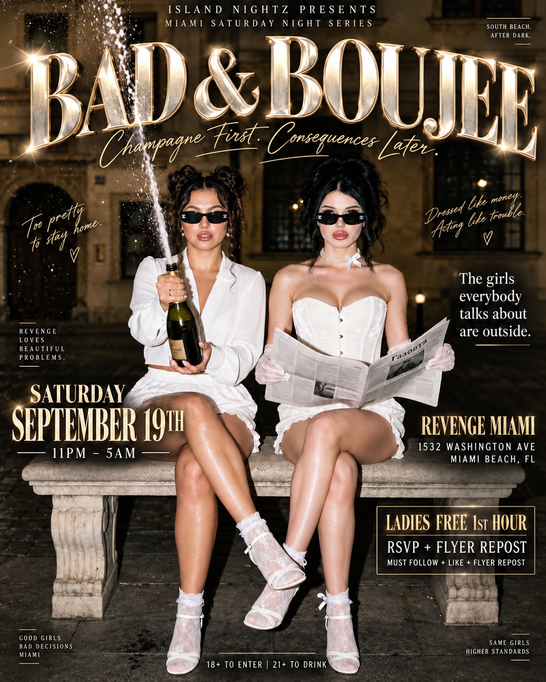 Bad & Boujee @ Revenge Miami (18+)