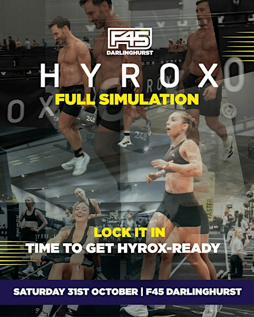 HYROX Full Simulation | F45 Darlinghurst | Singles & Doubles