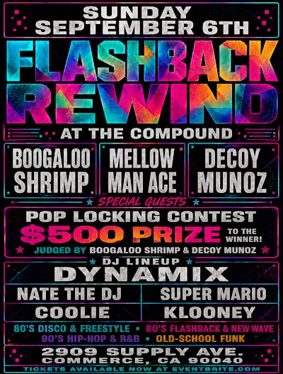 FLASHBACK REWIND PARTY 1980 - 1999 OLD SCHOOL