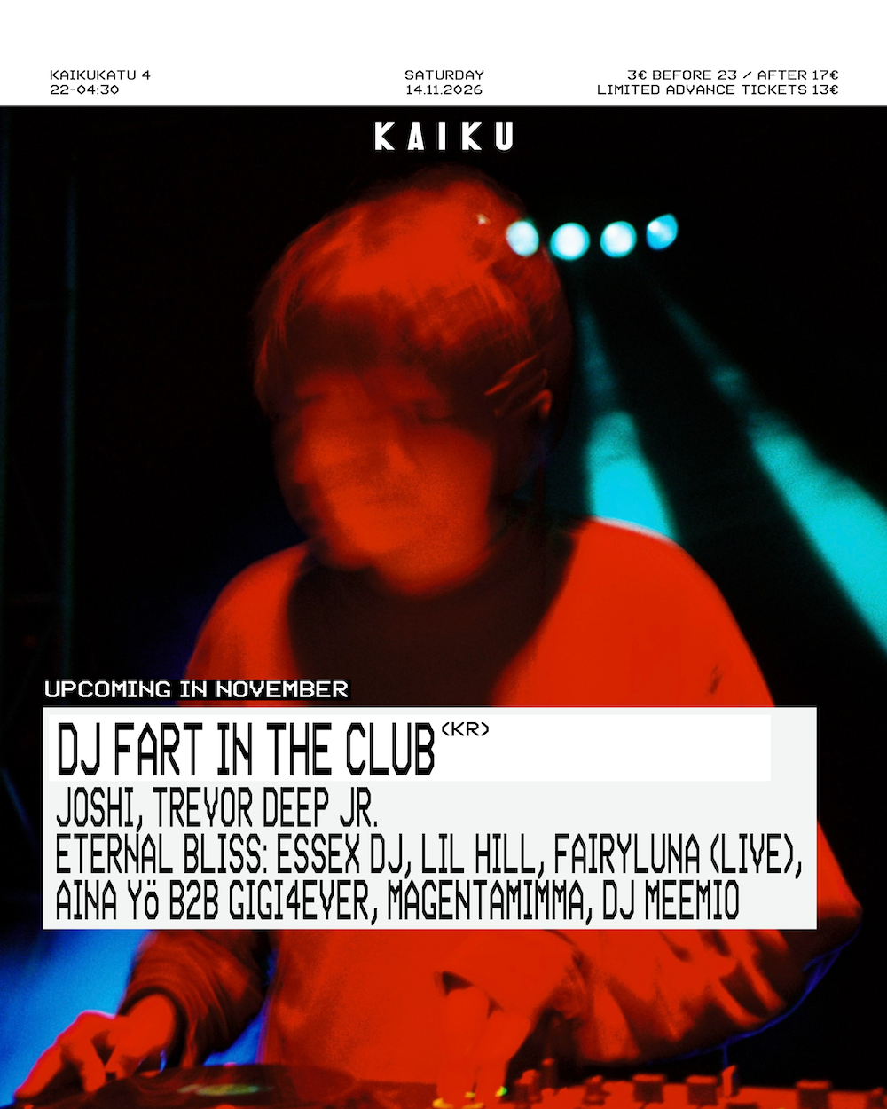 Kaiku presents: DJ Fart in the Club (KR)