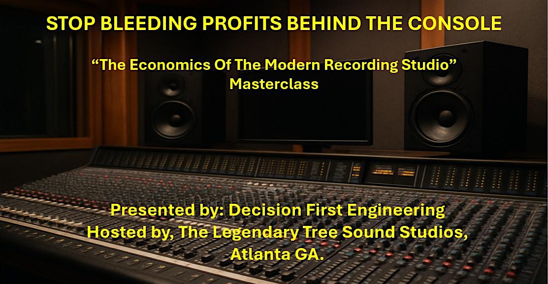 Decision First Engineering. LIVE at Tree Sound Studios Atlanta GA. Sept 27