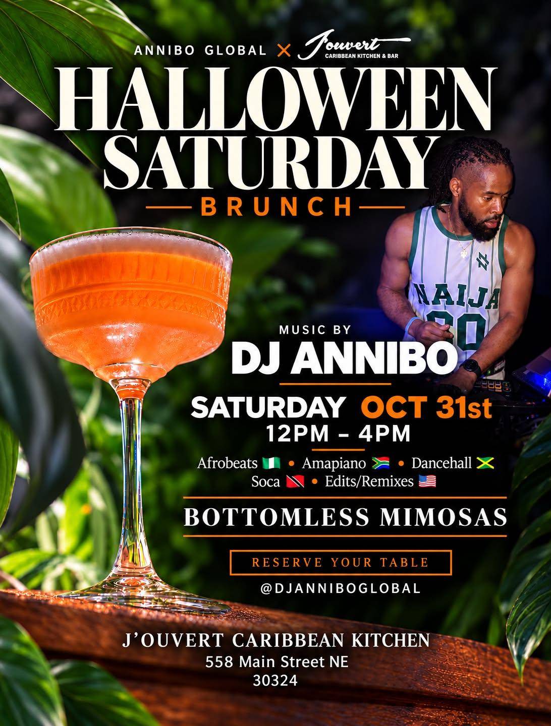 Halloween Brunch By ANNIBO GLOBAL & Jouvert Caribbean Kitchen