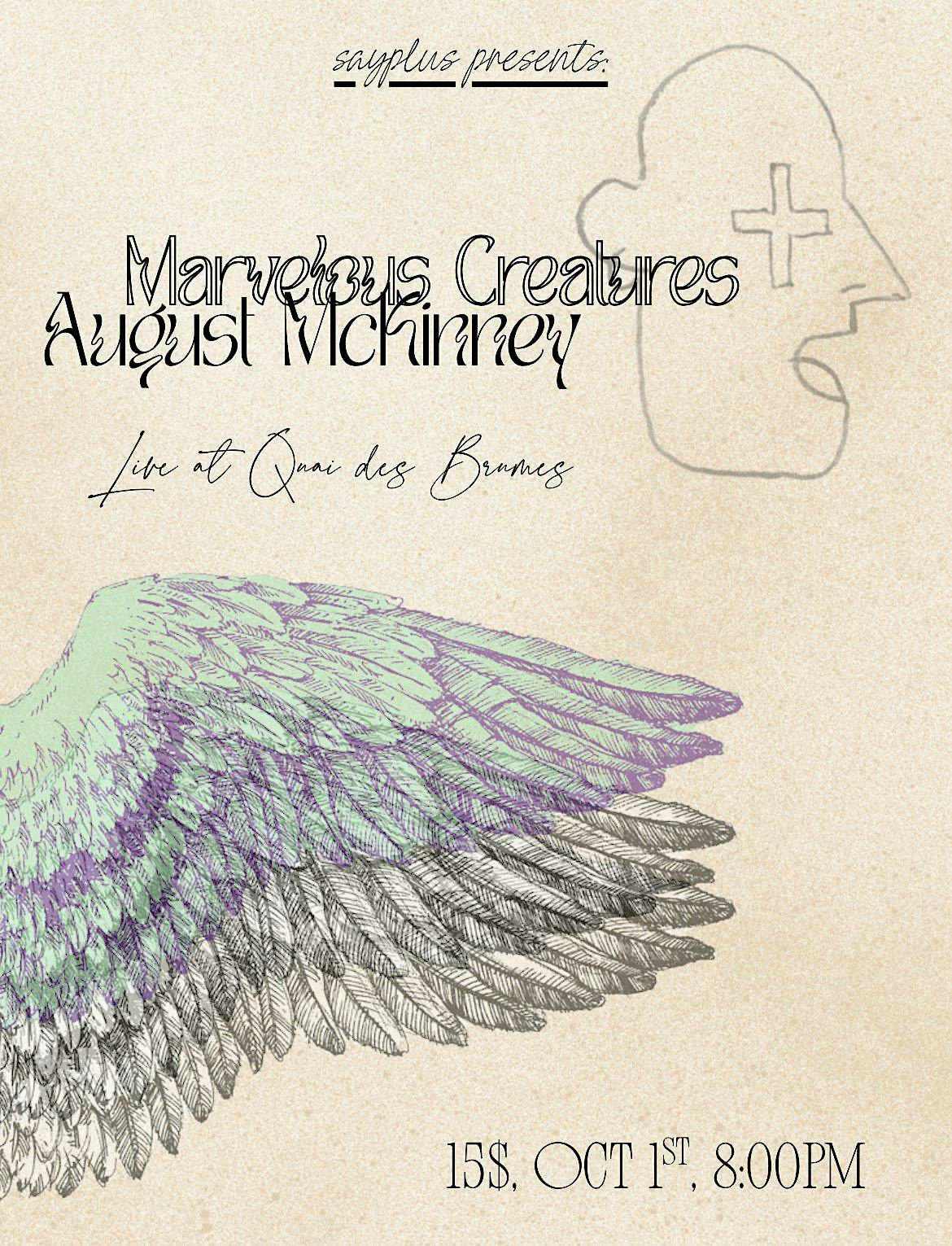 Marvelous Creature & August McKinney Live at Quai Des Brumes