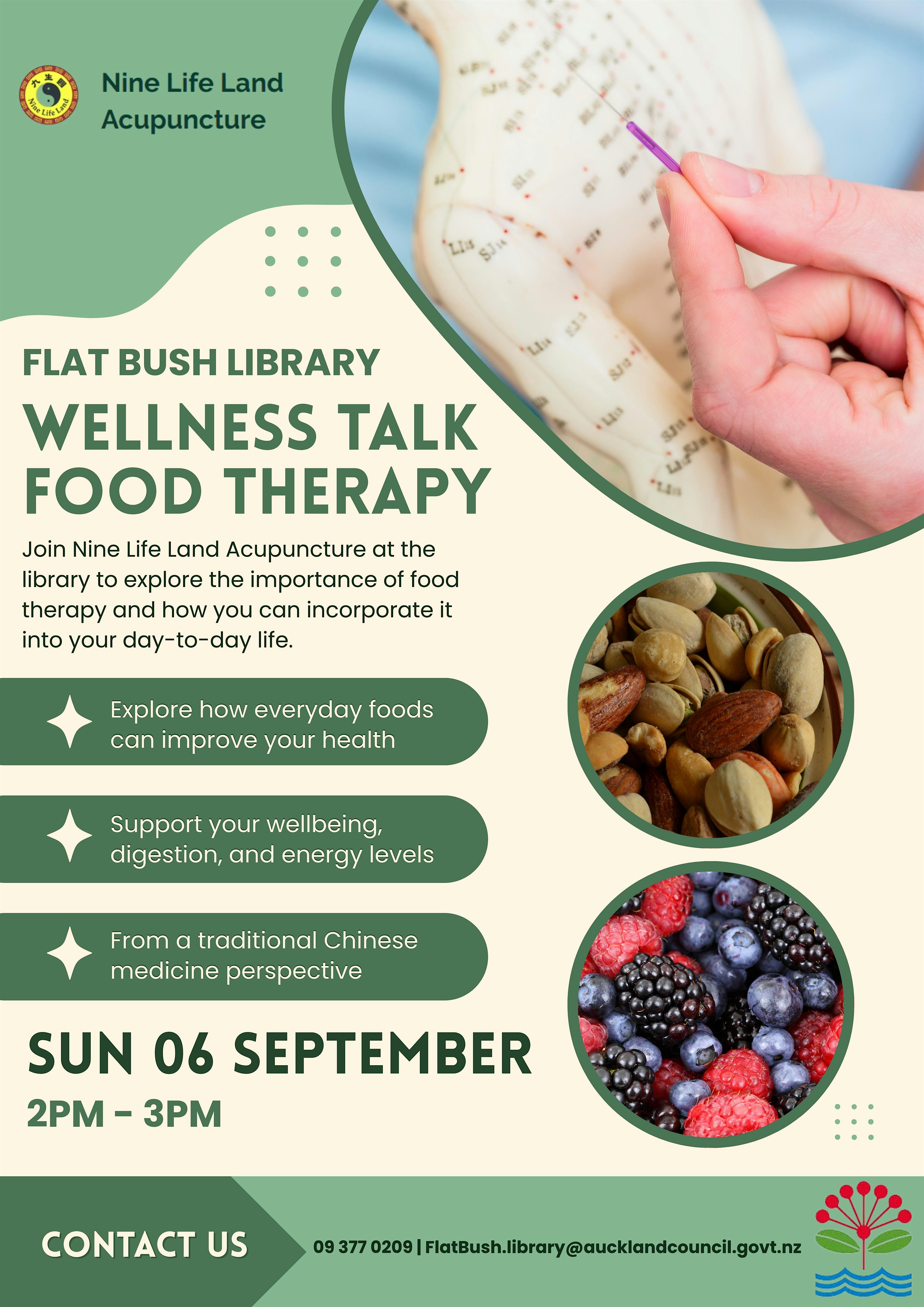 Wellness Talk at Flat Bush Library